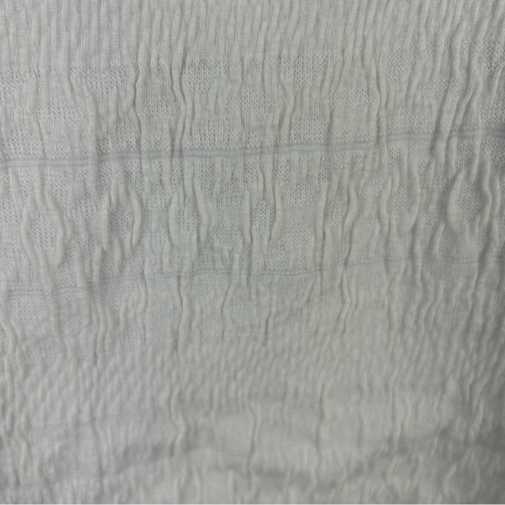 Lucky Brand Cotton Blend Square Neck Short Sleeve Top XL White - Picture 7 of 11
